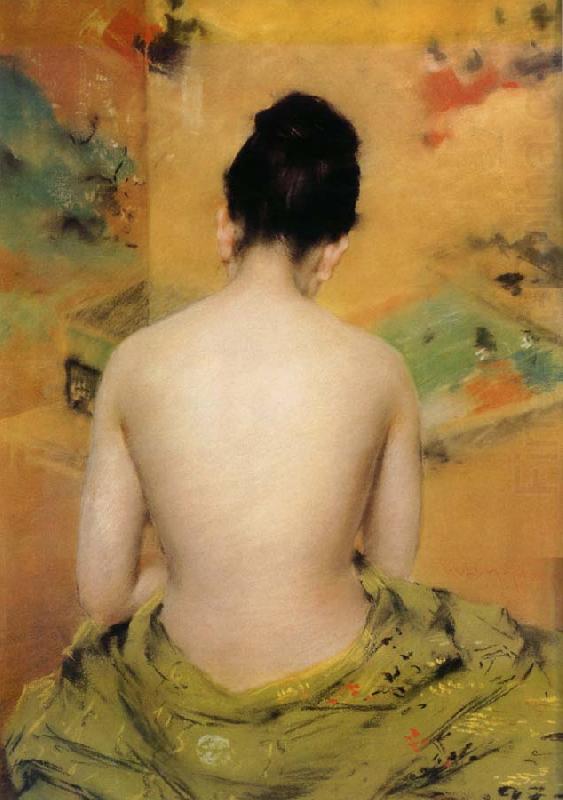 William Merritt Chase Back of body china oil painting image